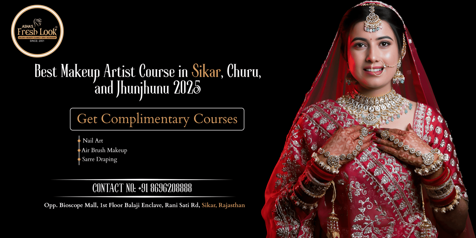 Read more about the article Best Makeup Artist Course in Sikar, Churu, and Jhunjhunu 2025