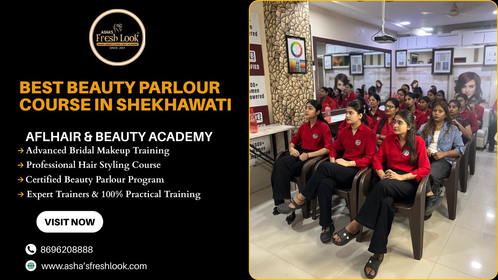 Read more about the article Best Beauty Parlour Course in Shekhawati for Bridal Makeup & Hair Styling Career