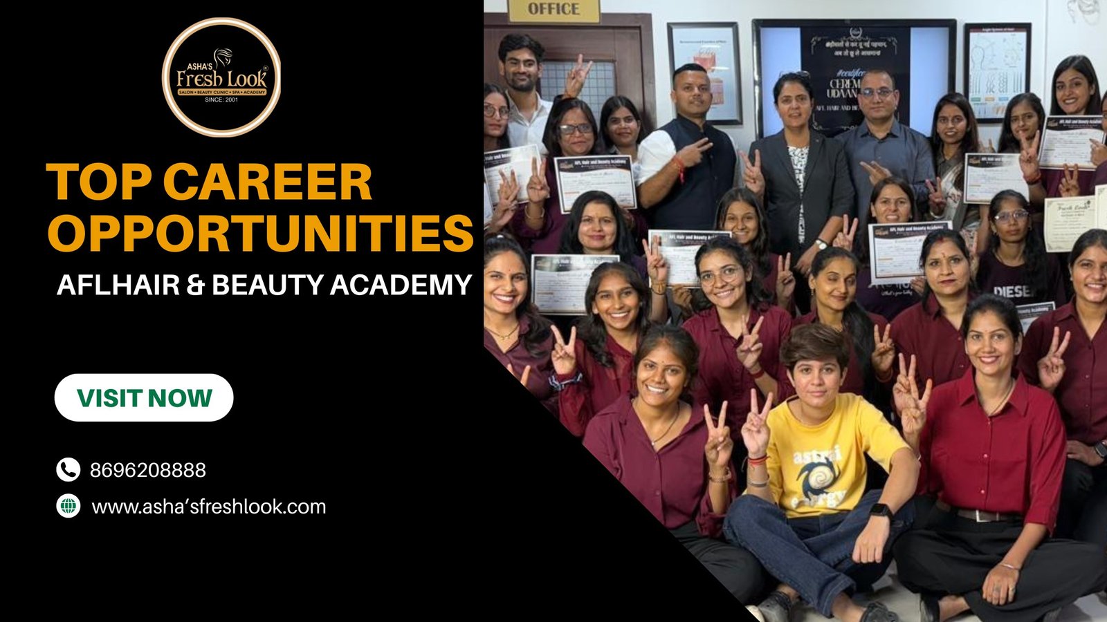Read more about the article Top Career Opportunities After Completing Beauty Salon Certificate in Sikar