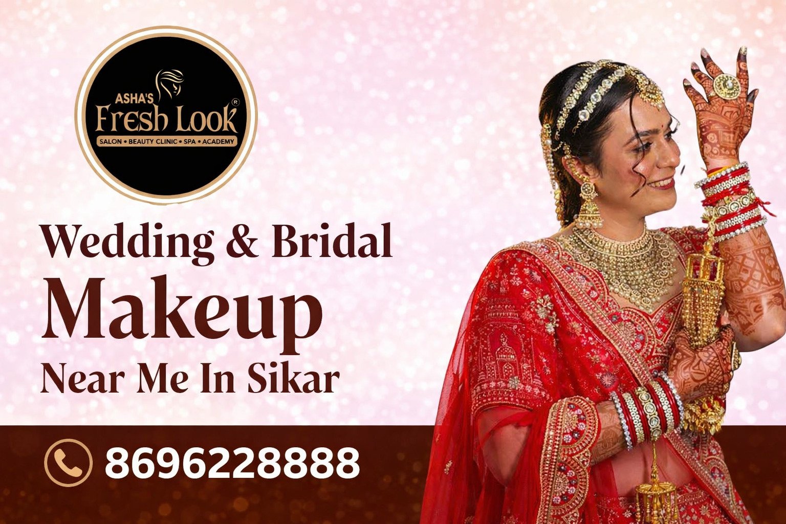 Read more about the article Best Wedding Makeup Near Me – How to Choose the Right Salon in Sikar?