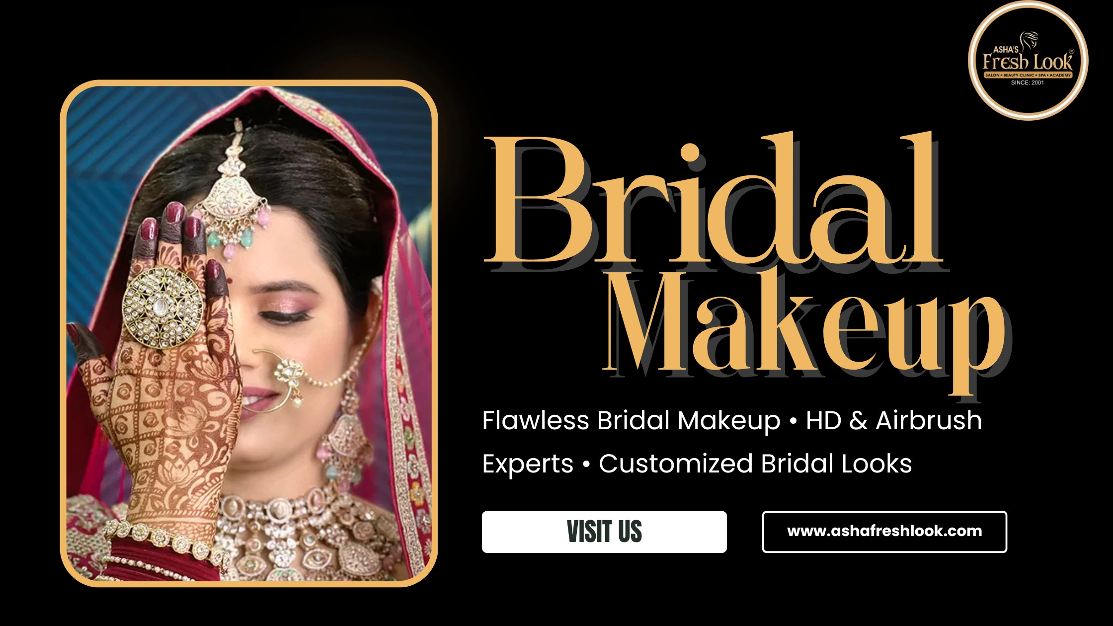 Read more about the article Premium Bridal Makeup Salon in Sikar for Perfect Bridal Look