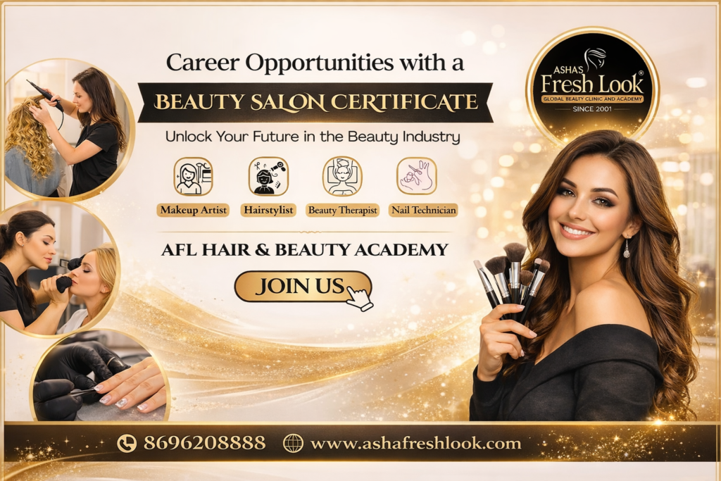 career opportunities beauty salon certificate