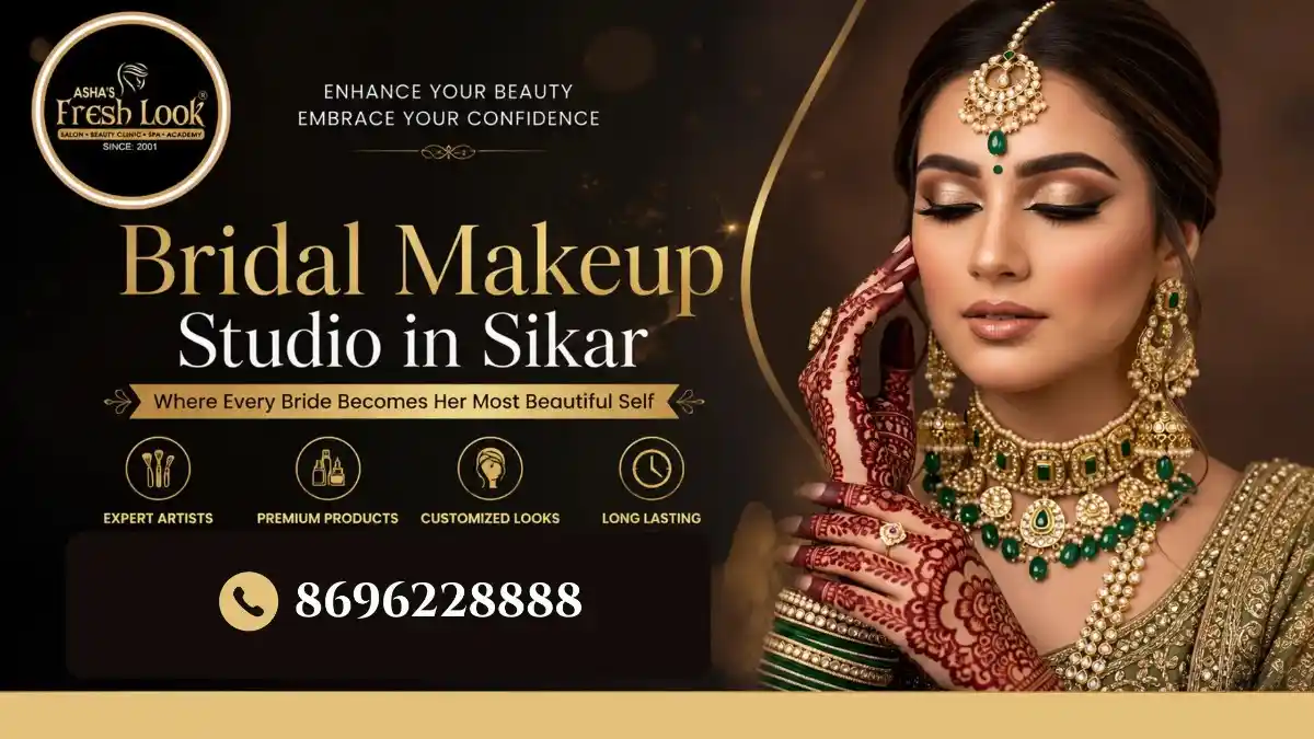 Read more about the article Local Parlour vs Professional Bridal Makeup Studio in Sikar