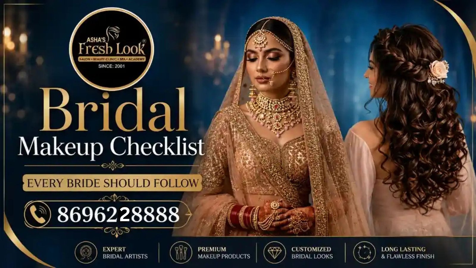 Read more about the article Bridal Makeup Checklist Every Bride Should Follow