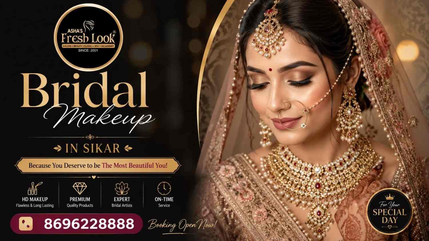 Read more about the article 7 Mistakes to Avoid When Choosing a Bridal Makeup in sikar