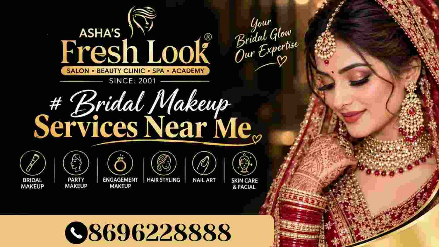Read more about the article Bridal Makeup Services Near Me for a Complete Wedding Look